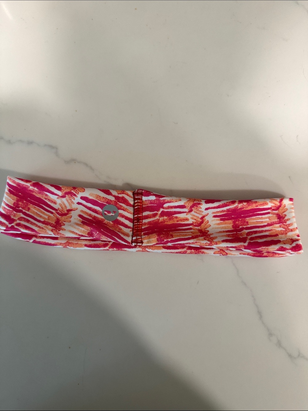 Vineyard Vines Pink & Orange Printed Kids Stretch Headband